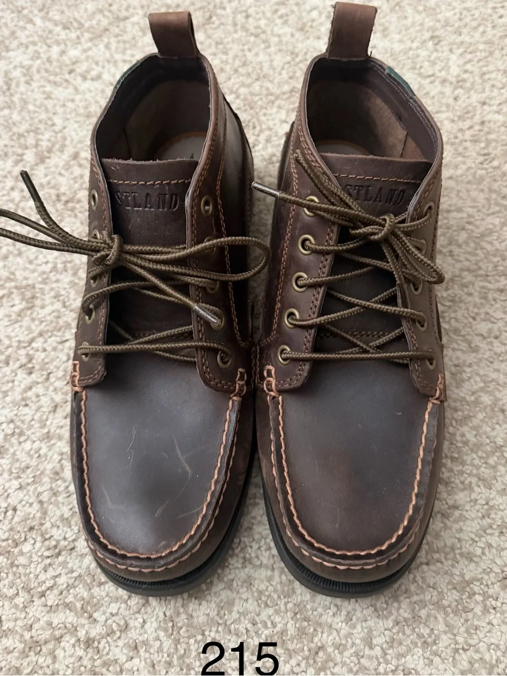 Eastland Brown Leather camp Chukka Moc Toe Lace-Up Boots